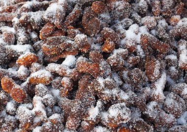 demirhindi toz şeker ile karışık