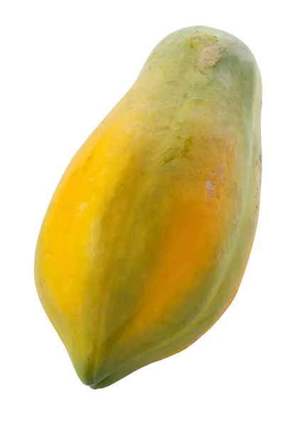Papaya isolerad på vit bakgrund — Stockfoto