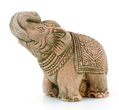 dekore için kullanılan bir craved kumtaşı fil