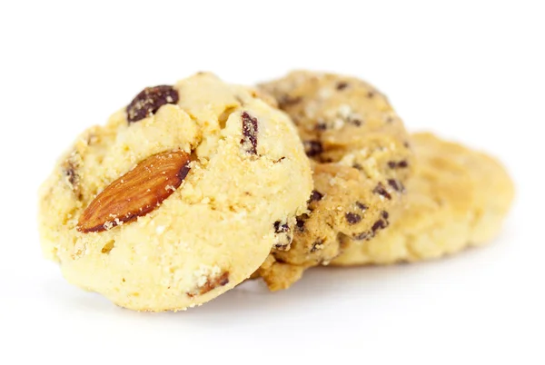 Galletas de frutas sobre fondo blanco —  Fotos de Stock