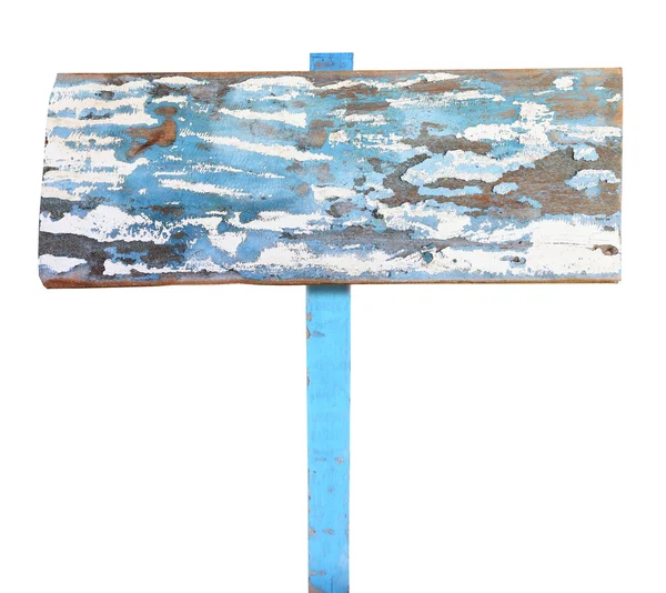 白い背景の上ヴィンテージの木製看板 — ストック写真
