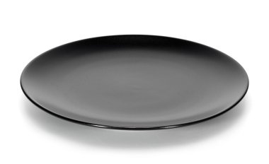 Siyah plaka beyaz arkaplanda izole edildi