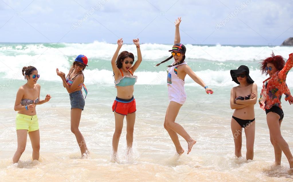 Beach girls phuket Oriental Beach