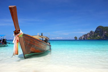 phi phi Adası Tayland Tayland longtail teknede