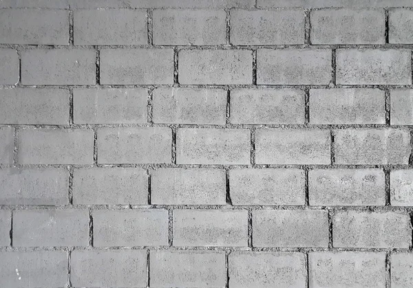 Grey brick wall for background or texture — Stock Photo, Image