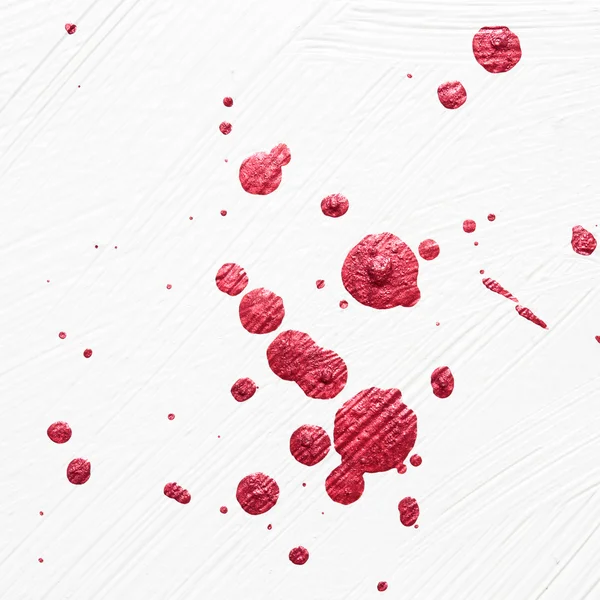 Red Color splatter on white background — Stock Photo, Image