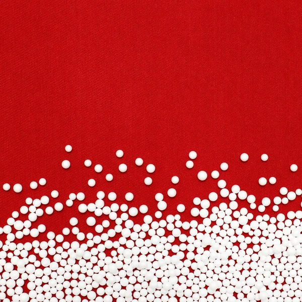 Abstrait rouge fond blanc mousse — Photo