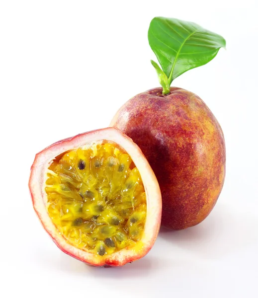 Passion fruit on a white background — Stock Photo, Image