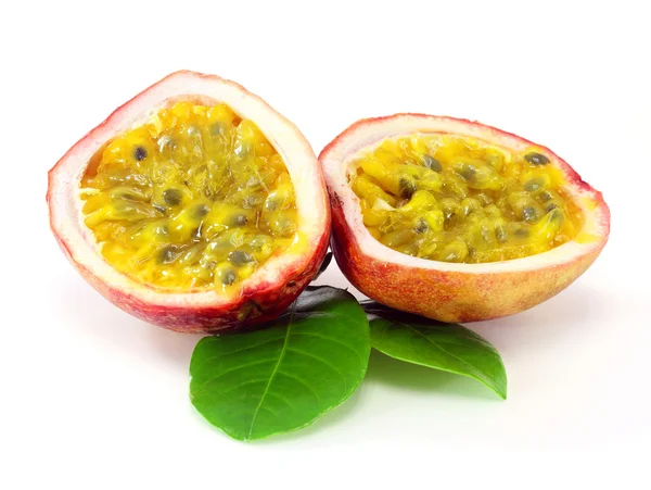 Passion fruit on a white background — Stock Photo, Image