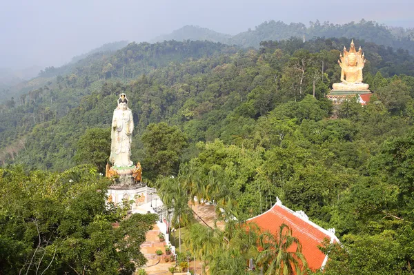 Kuan yin och buddha bild — Stockfoto