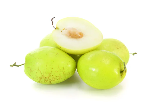 Manzana mono sobre fondo blanco — Foto de Stock