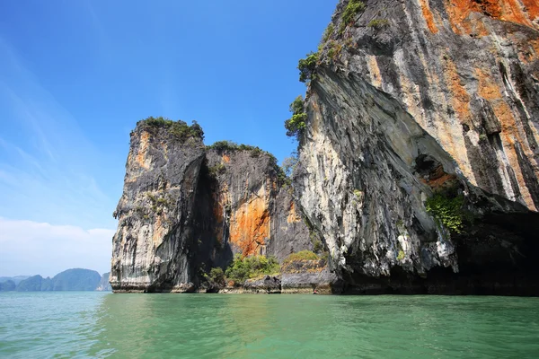 Seascape phangnga Zatoki Tajlandii — Zdjęcie stockowe