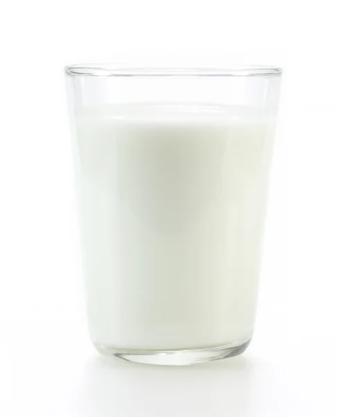 Fresh milk in the glass on white background — Stock Photo, Image