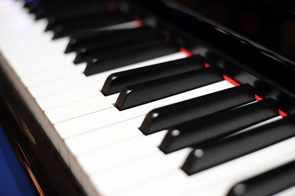 Teclas de piano close-up — Fotografia de Stock