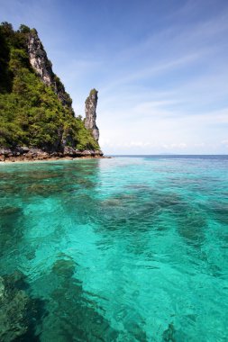 tropikal deniz phi phi Adası. Tayland