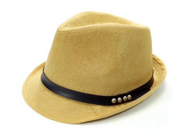 Brown hat on white background — Stock Photo, Image