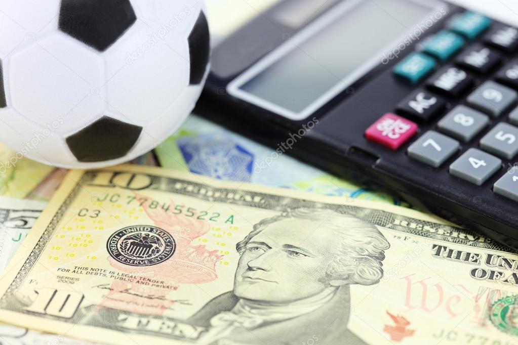 football and money soccer betty concept