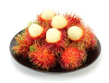 Rambutan plaka üzerinde