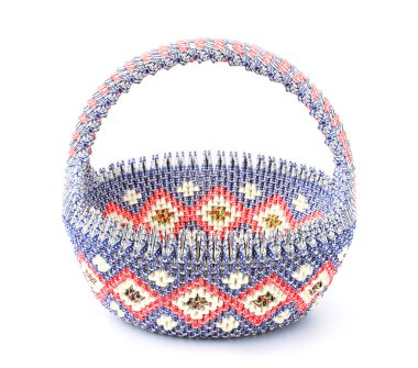 Kağıt sepeti el yapımı kart