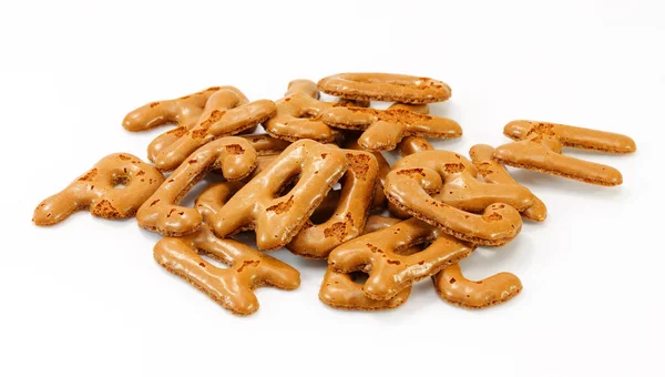 Cookies na forma do alfabeto — Fotografia de Stock