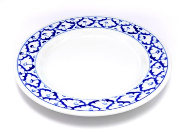 mavi ve beyaz ananas Tay geleneksel tarzı desen plaka