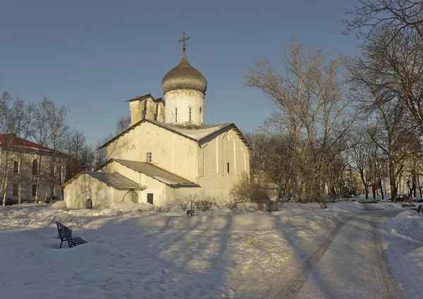 Kostel St nicolas ve městě pskov — Stock fotografie