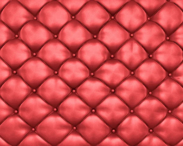 Luxus-Textur roter Ledermöbel mit Knöpfen Stockbild