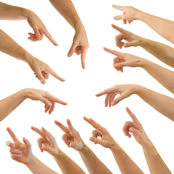 Pointing hands — Stock Photo, Image