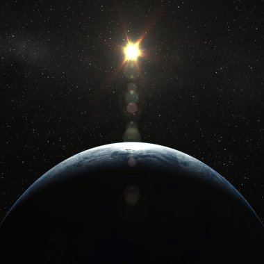 Güneş ile dünya küre Hilal