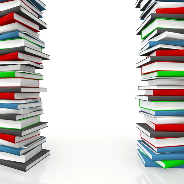 kitap yığınları çerçeve