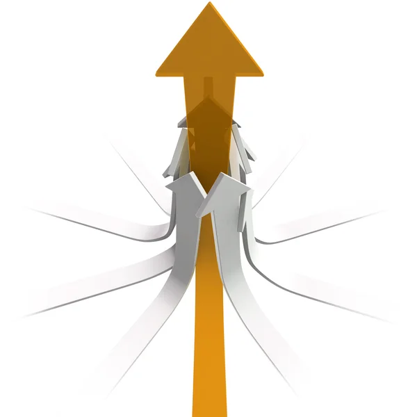 Leader arrow — Stock Photo, Image