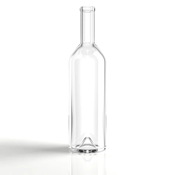 Botella de vino transparente Imágenes de stock libres de derechos