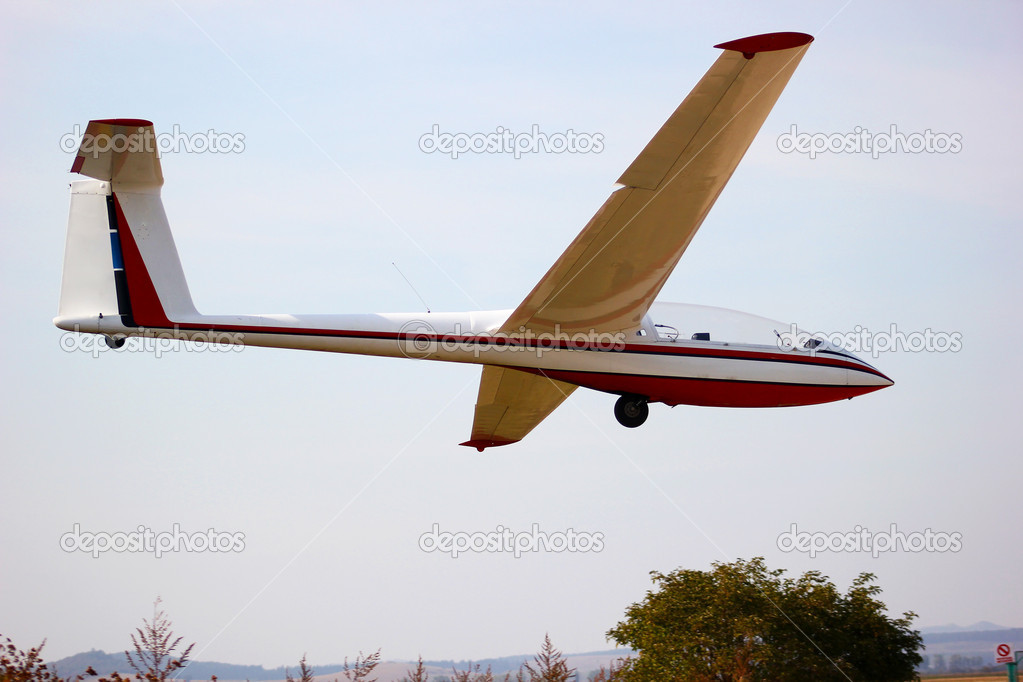 Glider taking off