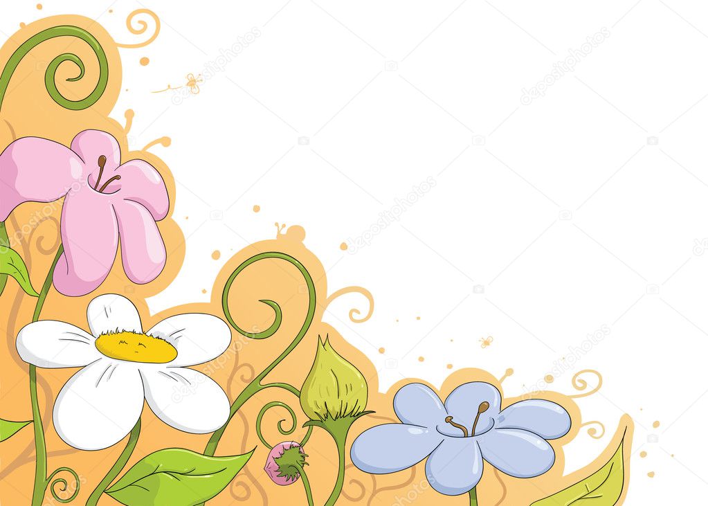 summer flower illustration