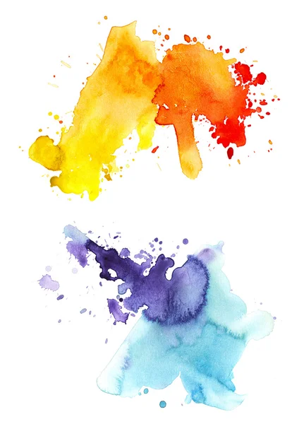 iki suluboya sıçraması