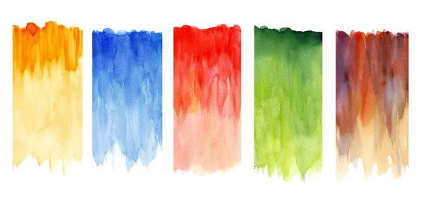 여러 가지 빛깔된의 수채화 — 스톡 사진