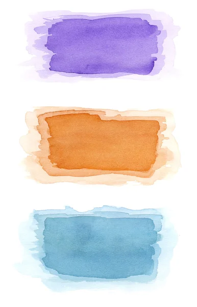 Watercolor colorful frames — Stock Photo, Image