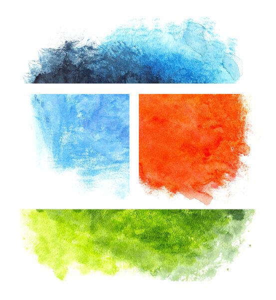 Watercolor colorful textures