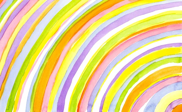 Watercolor rainbow — Stock Photo, Image