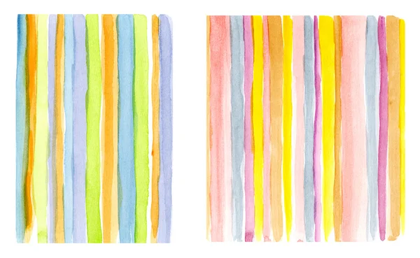 Watercolor colorful lines — Stock Photo, Image