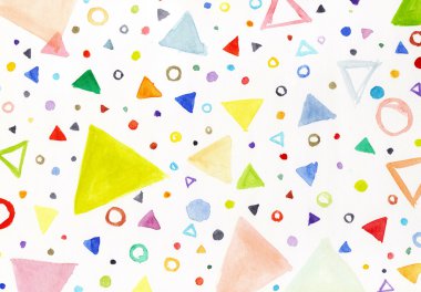renkli üçgenler