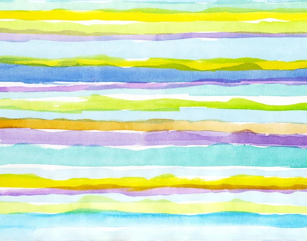 Multicolored watercolor strips — Stock Photo, Image