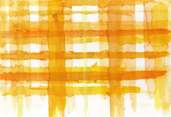 Orange and yellow watercolor lines — Stock Photo, Image