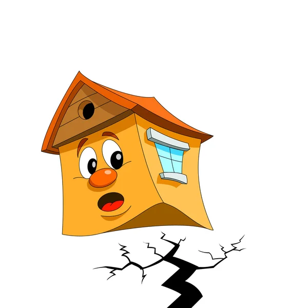 House after an earthquake icon, simple style 14492524 Vector Art at Vecteezy
