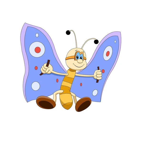 Cartoon butterfly — Stock Vector