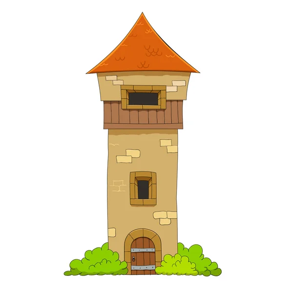 Old defense tower — Stockvector