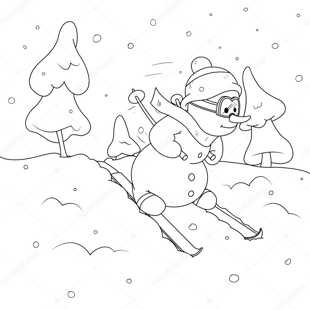 Snowman outline