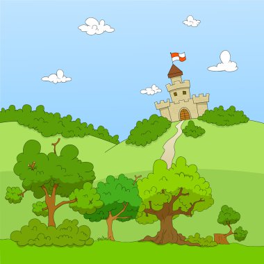 tepe üzerinde kale