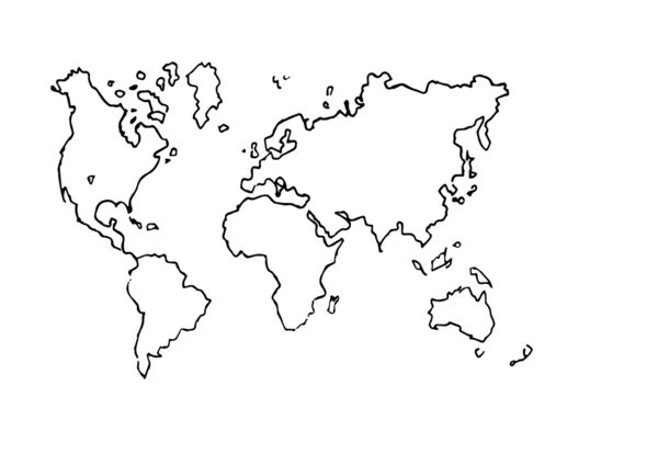 Planisphère — Image vectorielle
