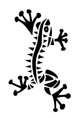 tribal frog clipart